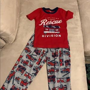Boys fire engine pajamas - 5T